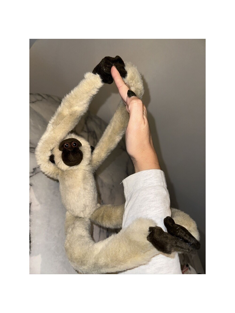 Wild Republic Monkey Hugger Hands Feet 18" Gibbon Chimpanzee OrangutanG VINTAGE